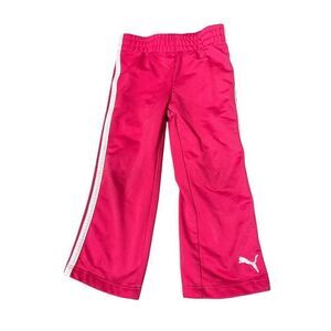 Puma Sweatpants Toddler 2T Pink w/White stripe